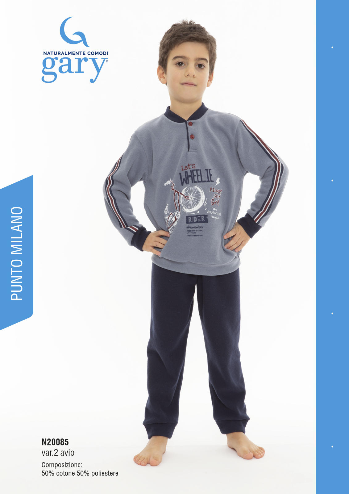 BOY'S PAJAMA M/L N30085 Tellini S.r.l. Wholesale Clothing